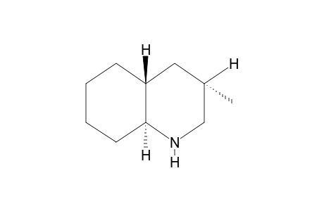 trans-DECAHYDRO-3alpha-METHYLQUINOLINE