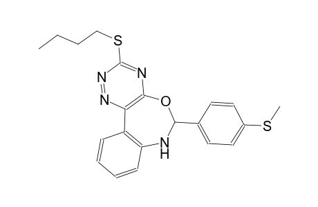 3-(butylsulfanyl)-6-[4-(methylsulfanyl)phenyl]-6,7-dihydro[1,2,4]triazino[5,6-d][3,1]benzoxazepine