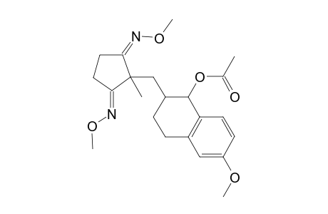 2-[(1'x-acetoxy-6'-methoxy-1',2',3',4'-tetrahydronaphthalen-2'-yl)methyl]-2-methylcyclopentane-1,3-dione bis(O-methyloxime)