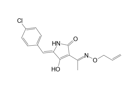 (Z)-3-((E)-1-(allyloxyimino)ethyl)-5-(4-chlorobenzylidene)-4-hydroxy-pyrroline-2-one