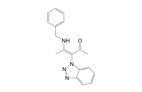 (E)-1-[1-Acetyl-2-(N-benzylamino)-1-propenyl]benzotriazole