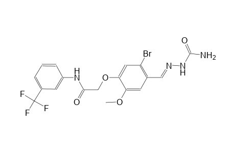 2-(4-{(E)-[(aminocarbonyl)hydrazono]methyl}-5-bromo-2-methoxyphenoxy)-N-[3-(trifluoromethyl)phenyl]acetamide