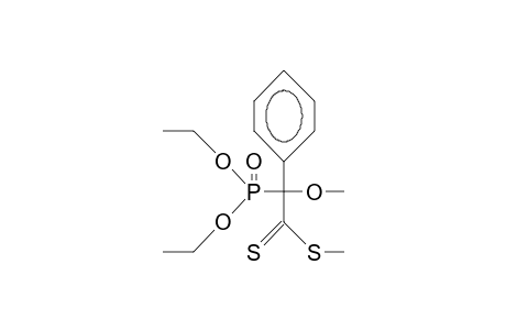 A-Methoxy-A-([methylthio]-thiocarbonyl)-benzylphosphonic acid, diethyl ester