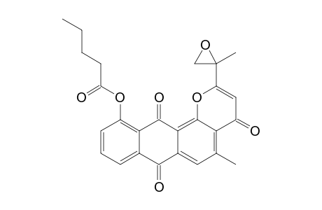 5-METHYL-2-(2-METHYLOXIRAN-2-YL)-4,7,12-TRIOXO-7,12-DIHYDRO-4H-NAPHTHO-[2,3-H]-CHROMEN-11-YL-PENTANOATE