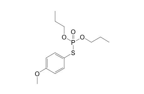 S-(4-Methoxyphenyl) O,O-dipropyl thiophosphate