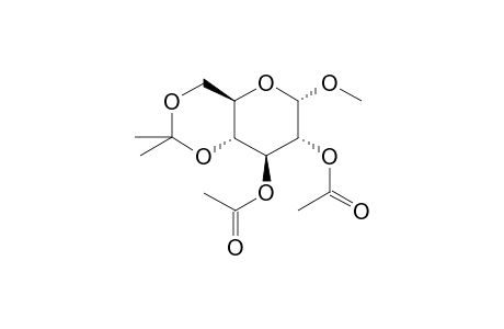 Methyl-2,3,-di-O-acetyl-4,6-O-isopropylidene-a-d-glucopyranoside