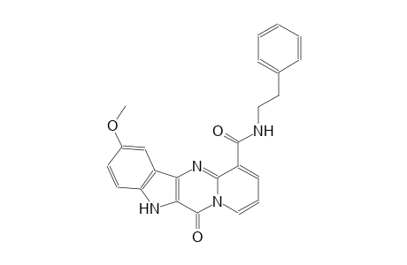 pyrido[1',2':1,2]pyrimido[5,4-b]indole-11-carboxamide, 5,6-dihydro-2-methoxy-6-oxo-N-(2-phenylethyl)-