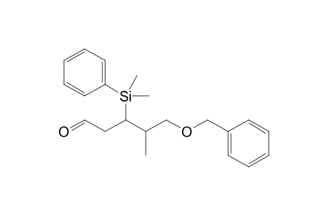(3RS,4RS)-5-Benzyloxy-4-methyl-3-dimethyl(phenyl)silylpentanal