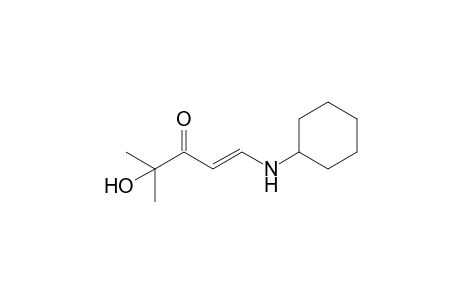 1-Cyclohexylamino-4-hydroxy-4-methyl-1-penten-3-one