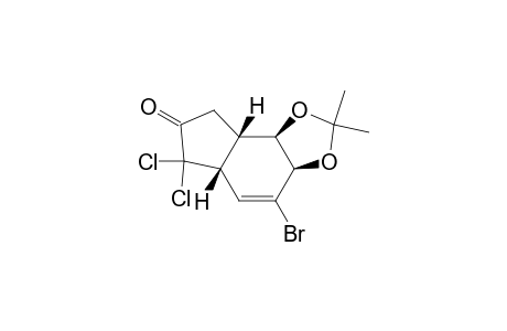 (3aR,5aR,8aS,8bR)-4-Bromo-6,6-dichloro-2,2-dimethyl-3a,5a,6,8,8a,8b-hexahydro-1,3-dioxa-as-indacen-7-one