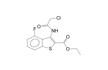 ethyl 3-chloroacetamido-4-fluorobenzothiophene-2-carboxylate