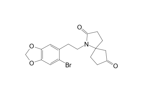 1-[2'-(6"-(Bromobenzo[1,6]dioxol-5"-yl)ethyl]-1-azaspiro[4.4]nonane-2,7-dione