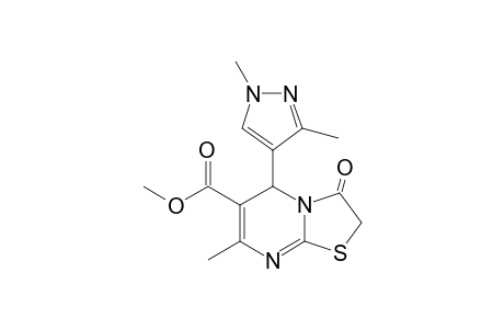 5-(1,3-dimethyl-4-pyrazolyl)-7-methyl-3-oxo-5H-thiazolo[3,2-a]pyrimidine-6-carboxylic acid methyl ester