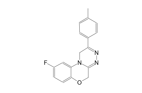 9-fluoro-2-(4-methylphenyl)-1,5-dihydro[1,2,4]triazino[3,4-c][1,4]benzoxazine