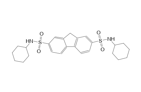 N~2~,N~7~-dicyclohexyl-9H-fluorene-2,7-disulfonamide