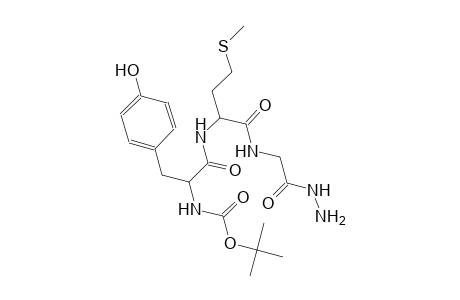 tert-butyl 2-{[1-{[(2-hydrazino-2-oxoethyl)amino]carbonyl}-3-(methylsulfanyl)propyl]amino}-1-(4-hydroxybenzyl)-2-oxoethylcarbamate