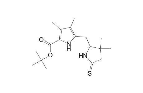1H-Pyrrole-2-carboxylic acid, 5-[(3,3-dimethyl-5-thioxo-2-pyrrolidinyl)methyl]-3,4-dimethyl-, 1,1-dimethylethyl ester