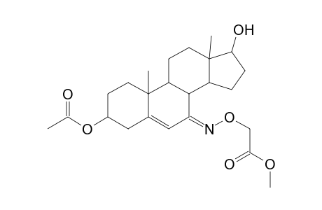 17.beta.-Hydroxy-7-oxoandrost-5-en-3.beta.-yl acetate - 7-[O-methoxycarbonyl]oxime