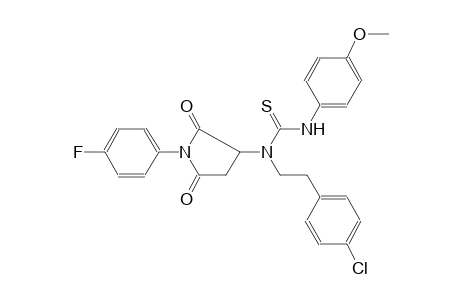 thiourea, N-[2-(4-chlorophenyl)ethyl]-N-[1-(4-fluorophenyl)-2,5-dioxo-3-pyrrolidinyl]-N'-(4-methoxyphenyl)-