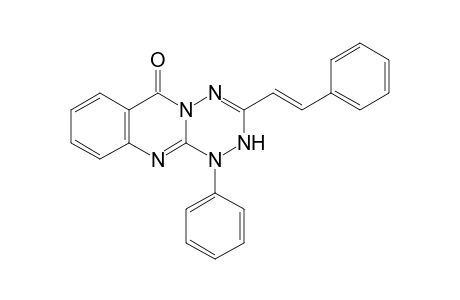 1-Phenyl-3-[2'-phenylethenyl]-6H-[1,2,4,5]tetrazino[3,2-b]quinazolin-6-one