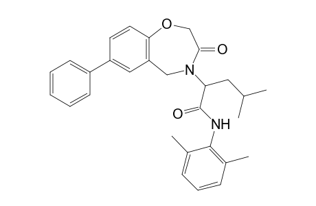 N-(2,6-Dimethylphenyl)-2-isobutil-2-(3-oxo-7-phenyl-2,3-dihydrobenzo[f][1,4]oxazepin-4(5H)-yl)acetamide