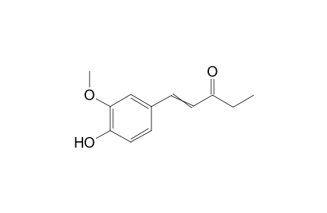 1-(4-hydroxy-3-methoxyphenyl)pent-1-en-3-one