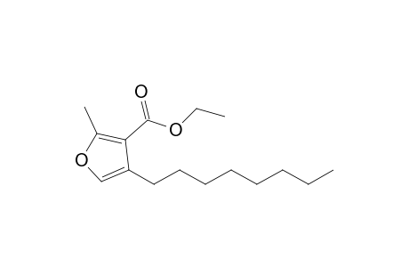 2-Methyl-3-(ethoxycarbonyl)-4-(n-octyl)furan