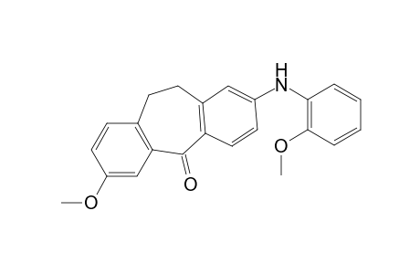 2-(2-Methoxyanilino)-7-methoxydibenzosuberone