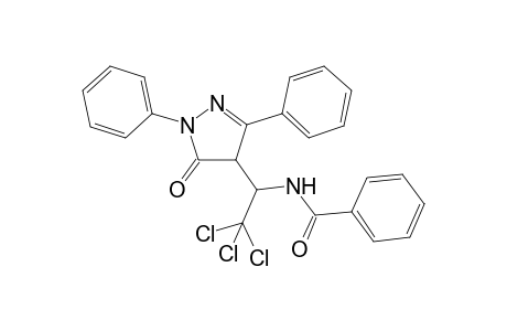 1,3-Diphenyl-4-[1-(N-benzoylamino)-2-trichloroethyl]-2-pyrazoline-5-one