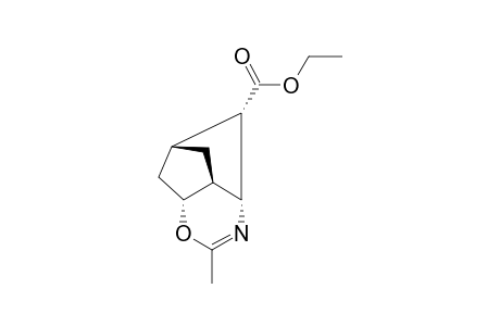 ETHYL-(1S*,3S*,7S*,8S*,10R*)-5-METHYL-4-OXA-6-AZATRICYCLO-[5.2.1.0(3,8)]-DEC-5-ENE-10-CARBOXYLATE