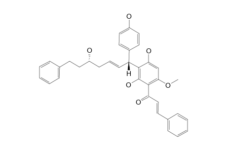 ENT-ALPINNAMIN_A;(2-E)-{2,4-DIHYDROXY-3-[(1-R,2-E,5-S)-5-HYDROXY-1-(4-HYDROXYPHENYL)-7-PHENYL-2-HEPTEN-1-YL]-6-METHOXYPHENYL}-3-PHENYL-