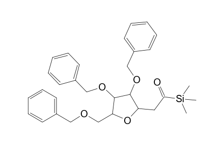 3,4-bis(Benzyloxy)-2-{[(trimethylsilyl)carbonyl]methyl}-5-[(benzyloxy)methyl]-tetrahydrofuran