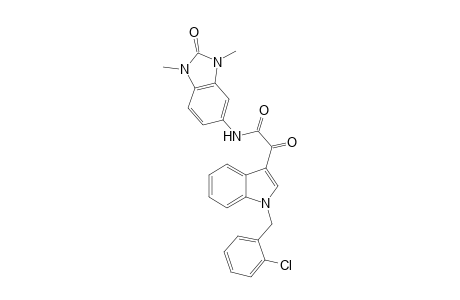 1H-Indole-3-acetamide, 1-[(2-chlorophenyl)methyl]-N-(2,3-dihydro-1,3-dimethyl-2-oxo-1H-1,3-benzimidazol-5-yl)-.alpha.-oxo-