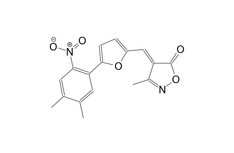 (4E)-4-{[5-(4,5-dimethyl-2-nitrophenyl)-2-furyl]methylene}-3-methyl-5(4H)-isoxazolone