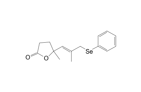 2(3H)-Furanone, dihydro-5-methyl-5-[2-methyl-3-(phenylseleno)-1-propenyl]-, (E)-