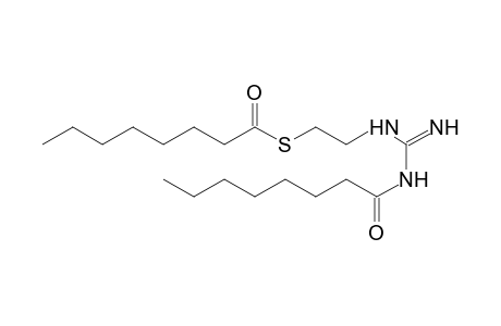 thiooctanoic acid, S-[2-(3-octanoylguanidino)ethyl] ester, monohydrochloride