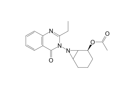 4(3H)-Quinazolinone, 3-[2-(acetyloxy)-7-azabicyclo[4.1.0]hept-7-yl]-2-ethyl-, (1.alpha.,2.beta.,6.alpha.)-