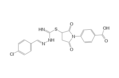 benzoic acid, 4-[3-[[[(2E)-2-[(4-chlorophenyl)methylene]hydrazino]iminomethyl]thio]-2,5-dioxo-1-pyrrolidinyl]-