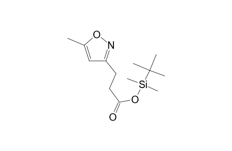 tert-Butyl(dimethyl)silyl 3-(5-methyl-3-isoxazolyl)propanoate