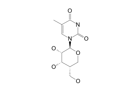 1-[4-DEOXY-4-(HYDROXYMETHYL)-BETA-D-RIBOPYRANOSYL]-THYMINE