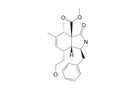 Methyl (1RS,3aSR,4RS,7SR,7aSR)-1,2,3,4,7,7a-Hexahydro-7-(2'-hydroxyethyl)-4,5-dimethyl-3-oxo-1-(phenylmethyl)-3aH-isoindole-3a-carboxylate
