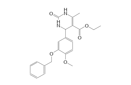 5-pyrimidinecarboxylic acid, 1,2,3,4-tetrahydro-4-[4-methoxy-3-(phenylmethoxy)phenyl]-6-methyl-2-oxo-, ethyl ester
