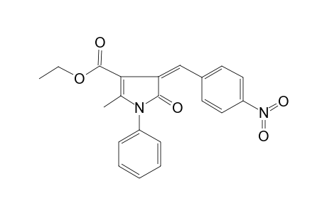 (4Z)-2-methyl-4-[(4-nitrophenyl)methylidene]-5-oxo-1-phenyl-3-pyrrolecarboxylic acid ethyl ester