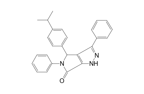 3,5-Diphenyl-4-(4-propan-2-ylphenyl)-1,4-dihydropyrrolo[3,4-c]pyrazol-6-one