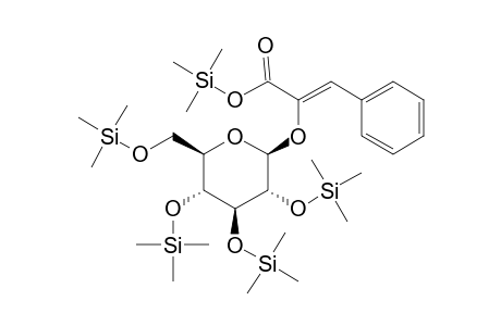 (Z)-3-Phenyl-2-[(2S,3R,4S,5S,6R)-3,4,5-trihydroxy-6-(hydroxymethyl)oxan-2-yl]oxyprop-2-enoic acid, 5tms