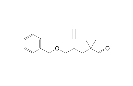 4-Benzyloxymethyl-2,2,4-trimethyl-5-hexynal