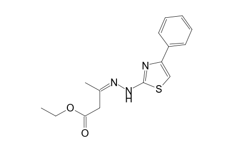 Ethyl 3-[(4'-phenyl-3'-thiazolyl)hydrazono]-butanoate