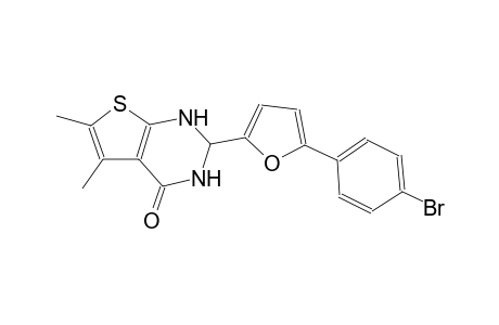 2-[5-(4-bromophenyl)-2-furyl]-5,6-dimethyl-2,3-dihydrothieno[2,3-d]pyrimidin-4(1H)-one
