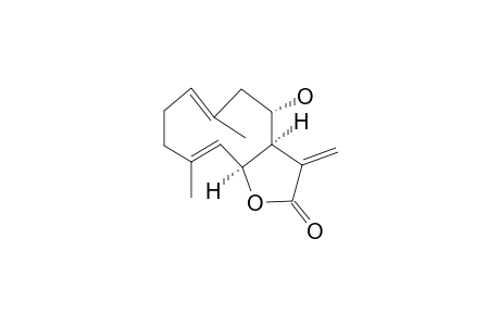 4-HYDROXY-3A,4,5,8,9,11A-HEXAHYDRO-6,10-DIMETHYL-3-METHYLENECYCLODECA-[B]-FURAN-2-(3-H)-ONE;NEOBRITANNILACTONE_B