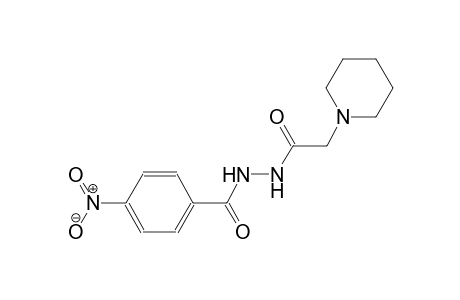 4-nitro-N'-(1-piperidinylacetyl)benzohydrazide